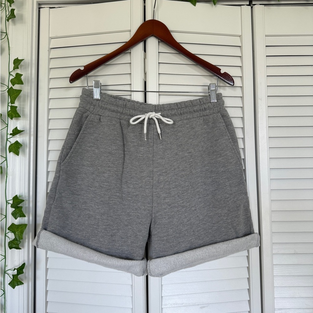 Grey cotton shorts